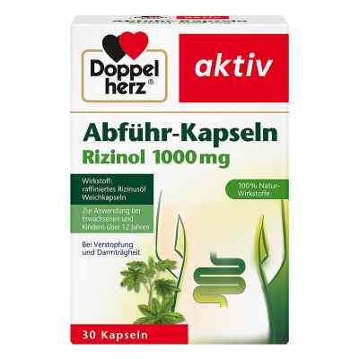 Doppelherz Abführ-Kapseln Rizinol 1000mg 30 stk von Queisser Pharma GmbH & Co. KG PZN 01534672
