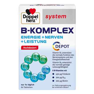Doppelherz B-Komplex system Tabletten 60 stk von Queisser Pharma GmbH & Co. KG PZN 16226752