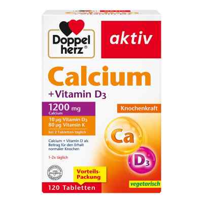 Doppelherz Calcium+vitamin D3 Tabletten 120 stk von Queisser Pharma GmbH & Co. KG PZN 16824513