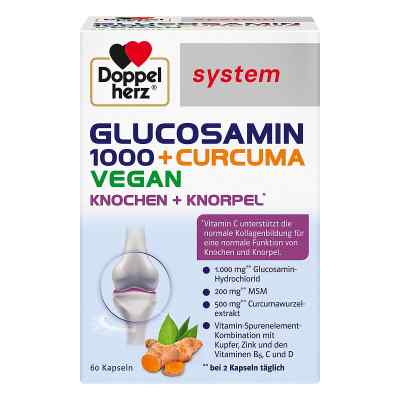 Doppelherz Glucosamin 1000+curcuma Vegan Syst.kps. 60 stk von Queisser Pharma GmbH & Co. KG PZN 17250505
