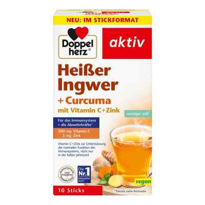 Doppelherz heisser Ingwer+curcuma Beutel