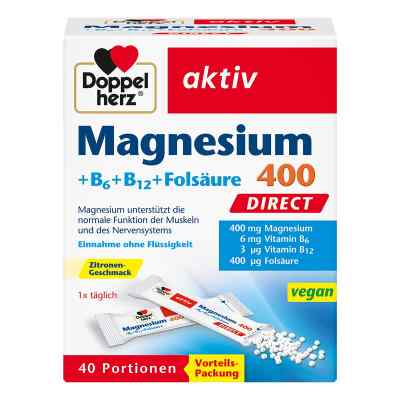 Doppelherz Magnesium+b Vitamine Direct Pellets 40 stk von Queisser Pharma GmbH & Co. KG PZN 11616135