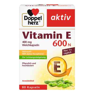Doppelherz Vitamin E 600 N Weichkapseln 80 stk von Queisser Pharma GmbH & Co. KG PZN 10057828