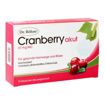 Dr. Böhm Cranberry akut 67 mg PAC 10  von  PZN 08200288