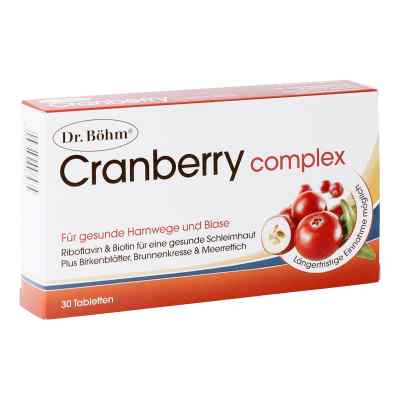 Dr. Böhm Cranberry complex 30 stk von APOMEDICA PHARMAZEUTISCHE PRODUK PZN 08200287