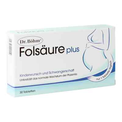 Dr. Böhm Folsäure plus Tabletten 30 stk von APOMEDICA PHARMAZEUTISCHE PRODUK PZN 08200252