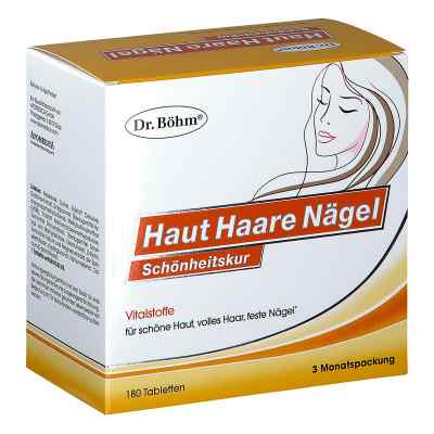 Dr. Böhm Haut Haare Nägel Schönheitskur, Tabletten 180 stk von APOMEDICA PHARMAZEUTISCHE PRODUK PZN 08200610