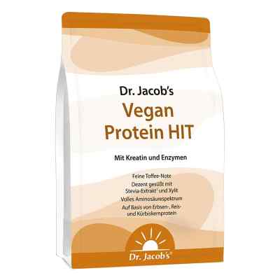 Dr. Jacob's Vegan Protein HIT Proteinpulver+Kreatin+Enzyme 1000 g von Dr. Jacob's Medical GmbH PZN 19102111
