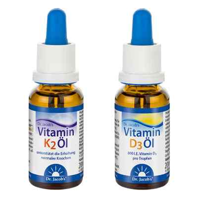 Dr. Jacob's Vitamin D3 Öl + Dr. Jacob's Vitamin K2 Öl 1 Pck von Dr. Jacob's Medical GmbH PZN 08102690