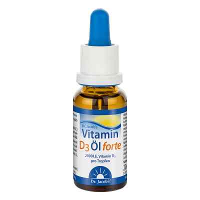 Dr. Jacob's Vitamin D3 Öl forte 640 Tropfen hochdosiert 20 ml von Dr.Jacobs Medical GmbH PZN 13784902