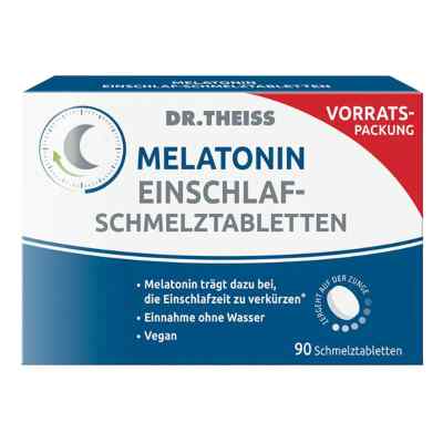 Dr.Theiss Melatonin Einschlaf-Schmelztabletten 90 stk von Dr. Theiss Naturwaren GmbH PZN 18486084