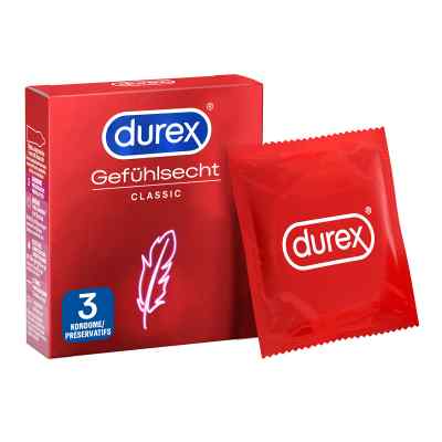Durex Gefühlsecht Kondome 3 stk von Reckitt Benckiser Deutschland Gm PZN 01689357