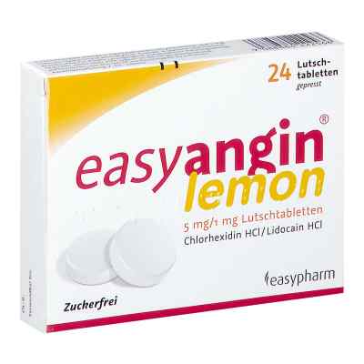 easyangin lemon 5mg/1mg 24 stk von EASYPHARM OTC GMBH  PZN 08200298