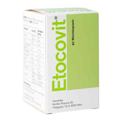 Etocovit 400 internationale Einheiten 60 stk von  PZN 08200208