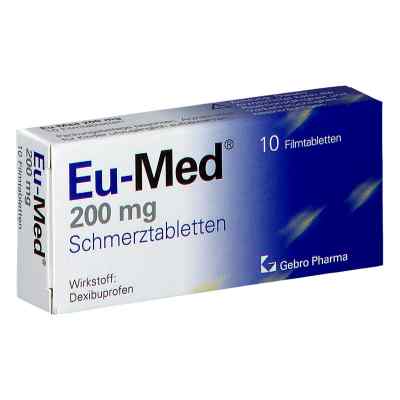 Eu-Med 200 mg Schmerztabletten 10 stk von GEBRO PHARMA GMBH    PZN 08200518