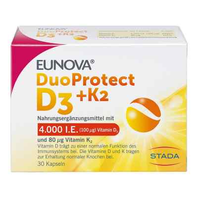 Eunova Duoprotect D3+k2 4000 I.e./80 [my]g Kapseln 30 stk von STADA GmbH PZN 14133555