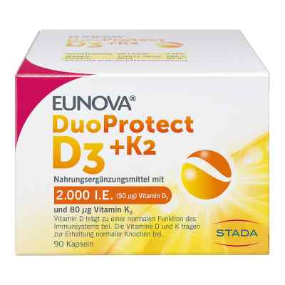Eunova DuoProtect Vitamin D3+K2 2000IE/80UG 90 stk von STADA Consumer Health Deutschlan PZN 14133549