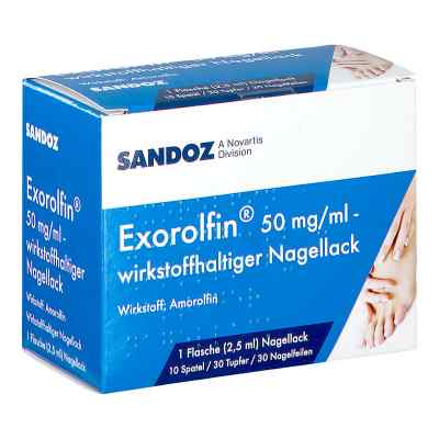 Exorolfin 50 mg/ml wirkstoffhaltiger Nagellack