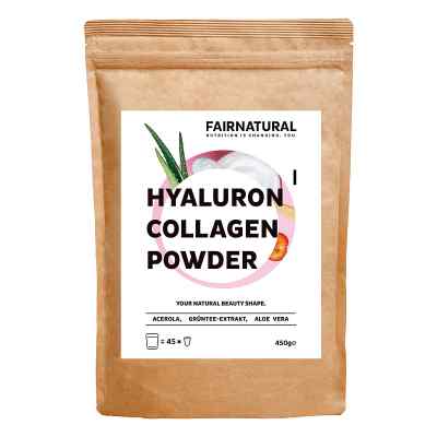 Fairnatural Kollagen Hyaluron Pulver + Vitamin C 450 g von MedGoNET GmbH PZN 19815779