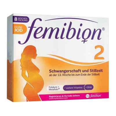 Femibion 2 Schwangerschaft+stillzeit ohne Jod Tab. 2X60 stk von Procter & Gamble GmbH PZN 15200041