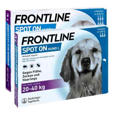Frontline Set Hunde gegen Zecken und Flöhe 9 stk von Boehringer Ingelheim VETMEDICA G PZN 08100873