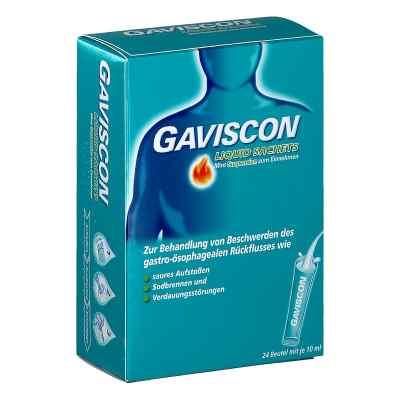 GAVISCON Liquid Mint Suspension 24 stk von RECKITT BENCKISER AUSTRIA GMBH   PZN 08200523