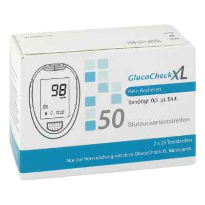 Gluco Check Xl Blutzuckerteststreifen 50 stk von 1001 Artikel Medical GmbH PZN 08882761