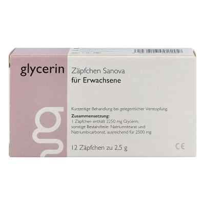 Glycerin Zäpfchen Sanova MP für Erwachsene