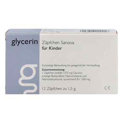 Glycerin Zäpfchen Sanova MP für Kinder 