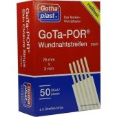 Gota-por Wundnahtstreifen 3x76 mm a 5 Streifen 50 stk von Gothaplast GmbH PZN 04674882