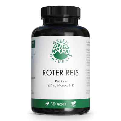 GREEN NATURALS Roter Reis Monacolin K Kapseln vegan 180 stk von Heilpflanzenwohl GmbH PZN 18404330
