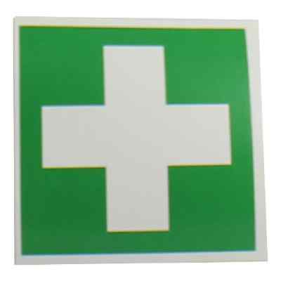 Grünes Kreuz Aufkleber Verbandkasten 1 stk von Brinkmann Medical ein Unternehme PZN 03163062