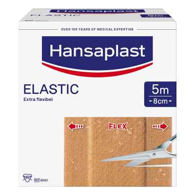 Hansaplast Elastic Pflaster 5mx8cm 1 stk von Beiersdorf AG PZN 07577636