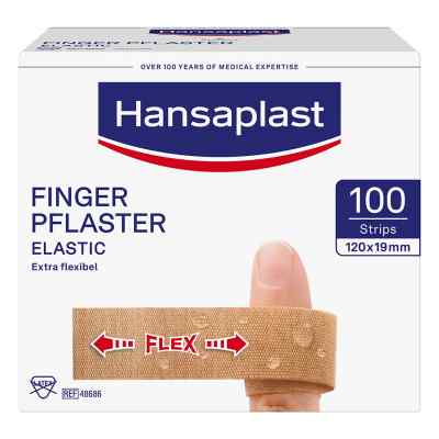 Hansaplast Fingerstrips 2x12 cm Elastic 100 stk von Beiersdorf AG PZN 07577524