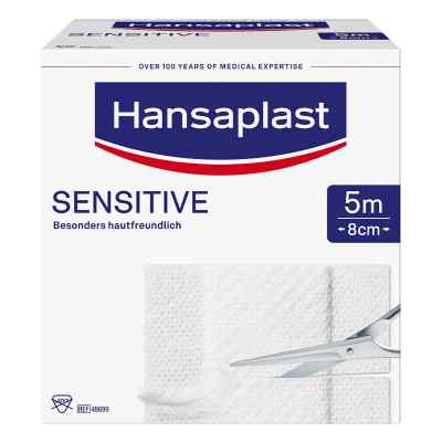 Hansaplast Sensitive Pflaster 8 cmx5 m Rolle 1 stk von Beiersdorf AG PZN 13576687