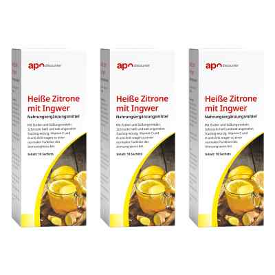 Heisse Zitrone mit Ingwer 3x10x5 g von apo.com Group GmbH PZN 08102531
