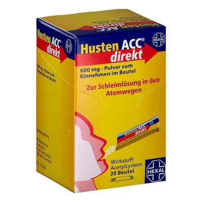 Husten ACC direkt 600 mg - Pulver zum Einnehmen im Beutel 20 stk von HEXAL PHARMA GMBH   PZN 08200553