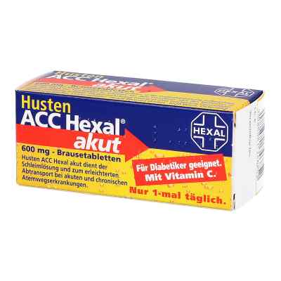 Husten ACC Hexal akut 600 mg 10 stk von HEXAL PHARMA GMBH   PZN 08200076