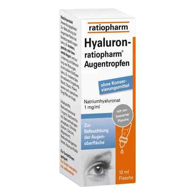 Hyaluron Ratiopharm Augentropfen 10 ml von ratiopharm GmbH PZN 10810214