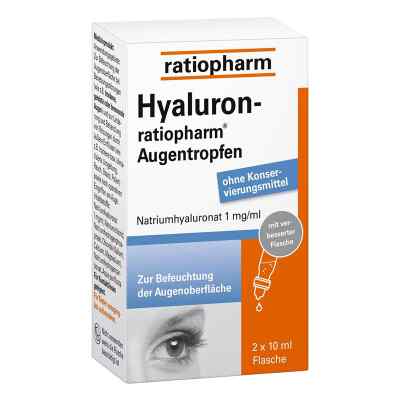 Hyaluron Ratiopharm Augentropfen 2X10 ml von ratiopharm GmbH PZN 10810220