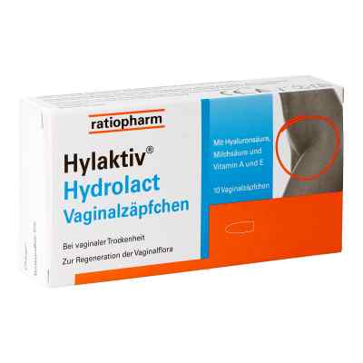 Hylaktiv Hydrolact Vaginalzäpfchen 10 stk von RATIOPHARM ARZNEIMITTEL VERTRIEB PZN 08200339