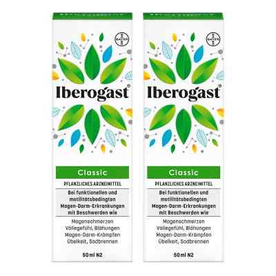 Iberogast Classic bei funktionellen Magen-Darm-Beschwerden 2x50 ml von Bayer Vital GmbH PZN 08101132