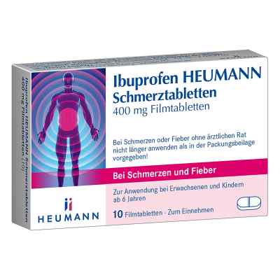 Ibuprofen Heumann Schmerztabletten 400mg 10 stk von HEUMANN PHARMA GmbH & Co. Generi PZN 00040548