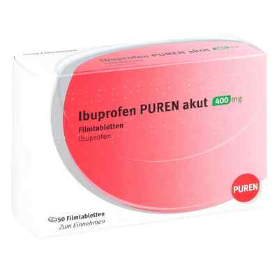 Ibuprofen Puren akut 400 mg Filmtabletten 50 stk von PUREN Pharma GmbH & Co. KG PZN 11355108