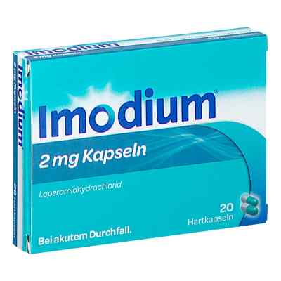 Imodium Kapseln 2 mg bei Durchfall 20 stk von JOHNSON & JOHNSON GMBH           PZN 08201392