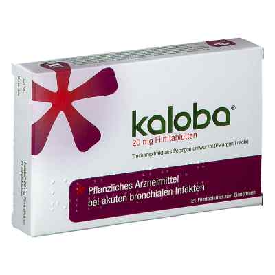Kaloba 20 mg Filmtabletten 21 stk von SCHWABE AUSTRIA GMBH     PZN 08200561