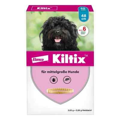 Kiltix Halsband für mittelgroße Hunde gegen Zecken und Flöhe