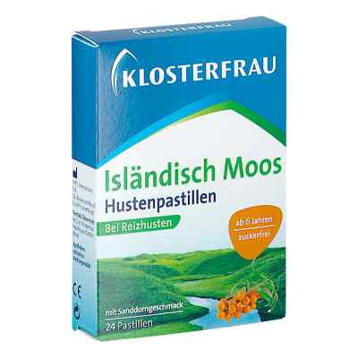 KLOSTERFRAU Isländisch Moos Hustenpastillen Sanddorn 24 stk von M.C.M. KLOSTERFRAU HEALTHCARE GM PZN 08201334