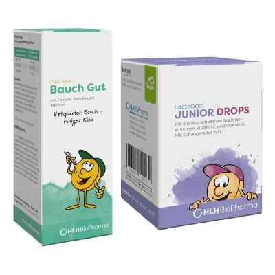 Lactobact Junior Drops 60stk + Casa Sana Bauch Gut Tropfen 30ml 1 Pck von HLH BioPharma GmbH PZN 08102609