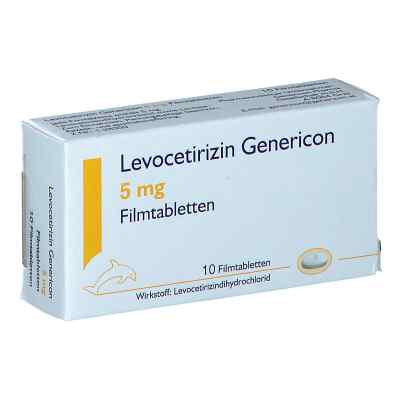 Levocetirizin Genericon 5 mg Filmtabletten 10 stk von GENERICON PHARMA GES.M.B.H.      PZN 08200580
